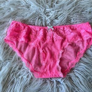 Victoria Secret pink lace panties
